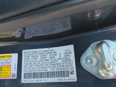 2024 Honda Civic Sedan Sport CVT