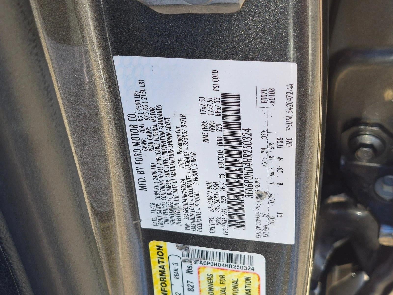 2017 Ford Fusion SE FWD