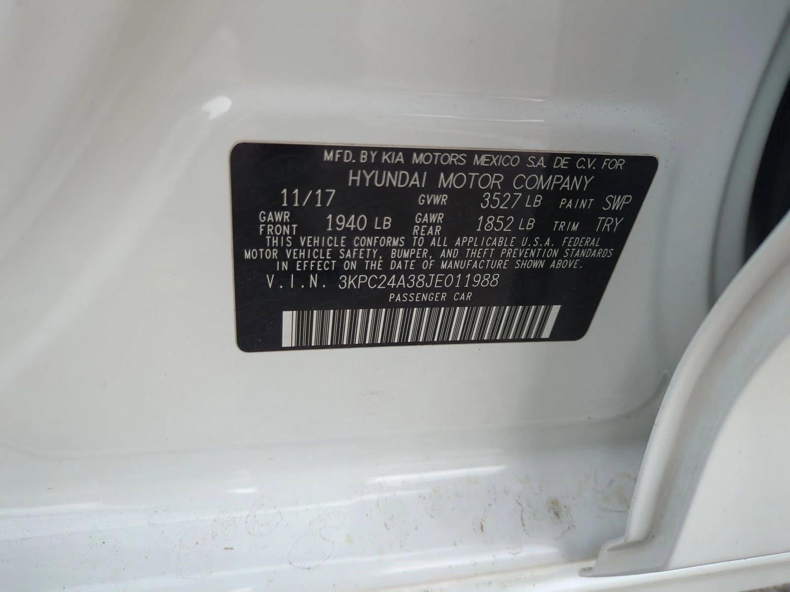 2018 Hyundai ACCENT SE Sedan Auto