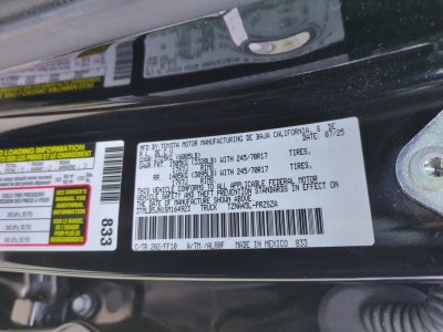 2025 Toyota Tacoma 4WD 4WD SR5 Double Cab 5' Bed AT (GS)