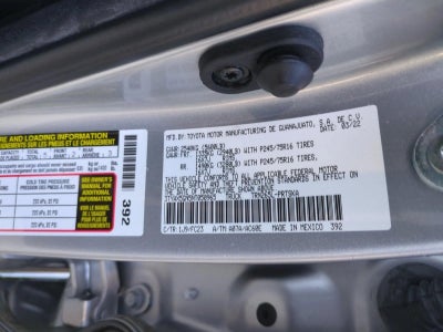 2022 Toyota Tacoma 2WD 2WD SR5 Double Cab 5' Bed I4 AT (SE)