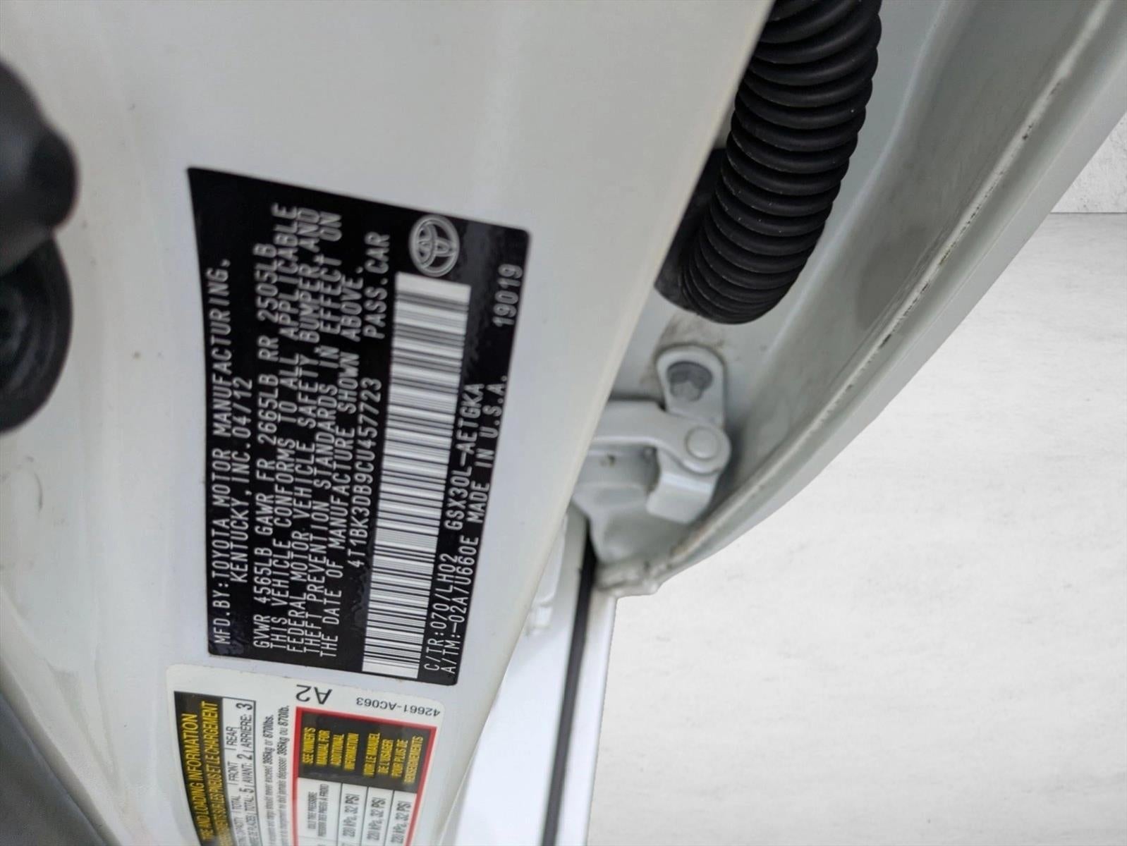 2012 Toyota Avalon 4dr Sdn (Natl)