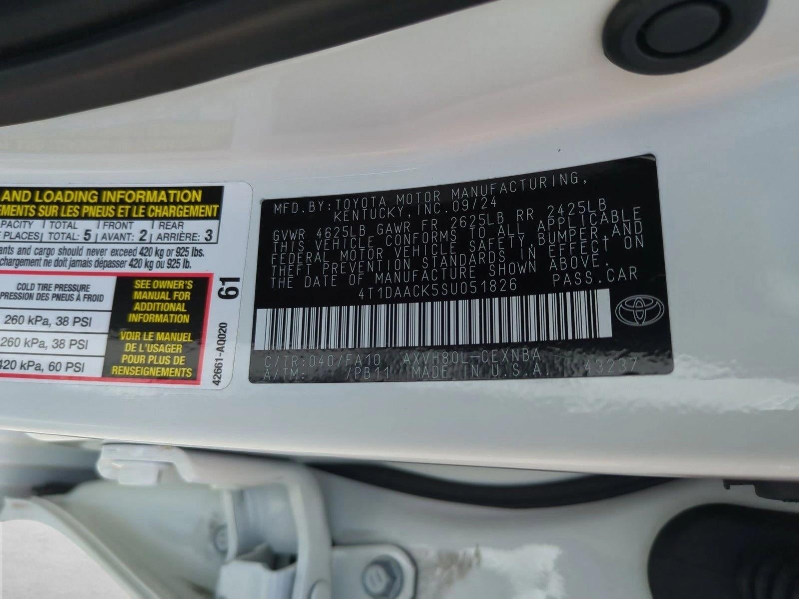 2025 Toyota Camry LE (Natl)