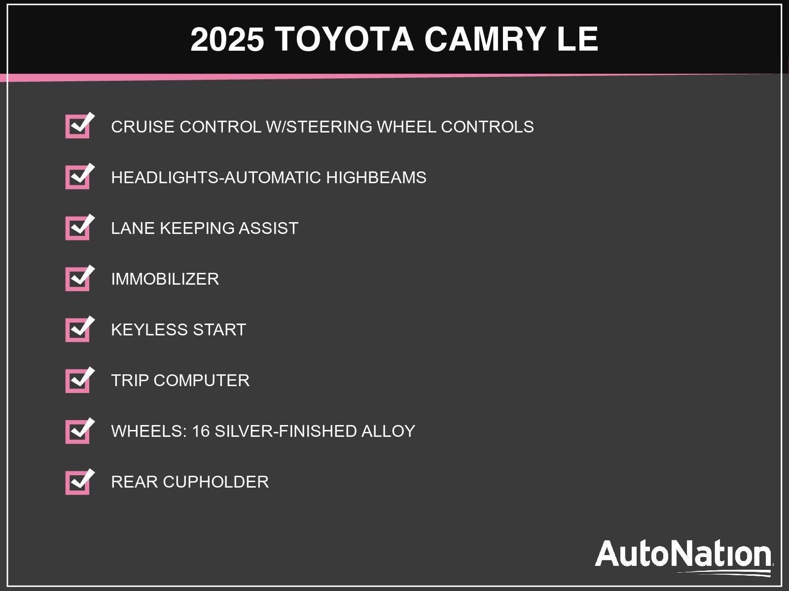 2025 Toyota Camry LE (Natl)
