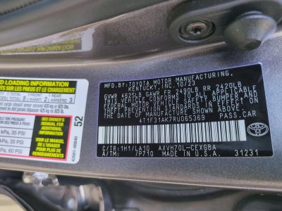 2024 Toyota Camry Hybrid XLE CVT (Natl)