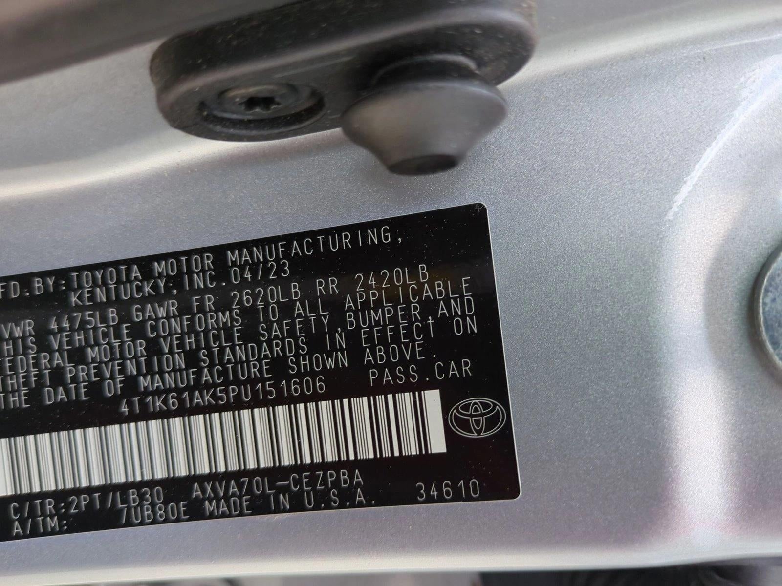 2023 Toyota Camry XSE Auto (Natl)