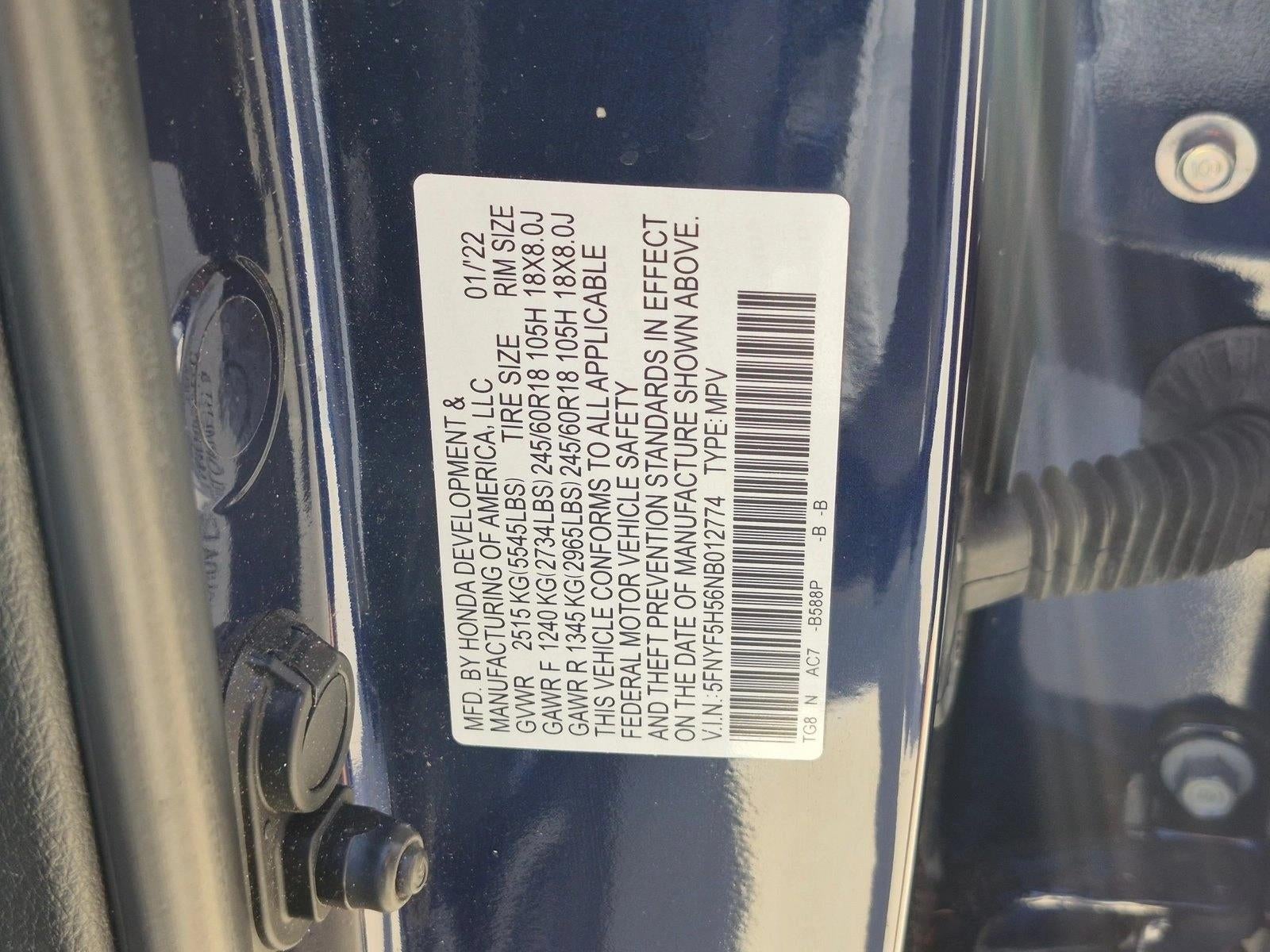 2022 Honda Pilot EX-L 2WD