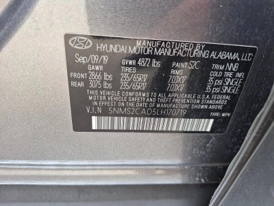 2020 Hyundai SANTA FE SE 2.4L Auto AWD