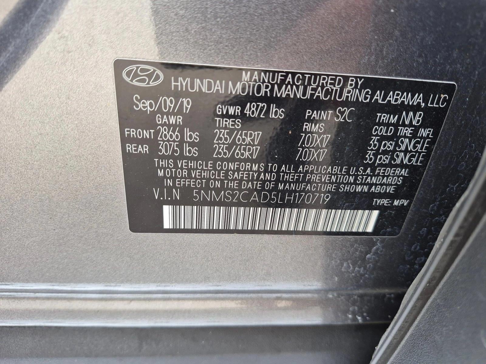 2020 Hyundai SANTA FE SE 2.4L Auto AWD