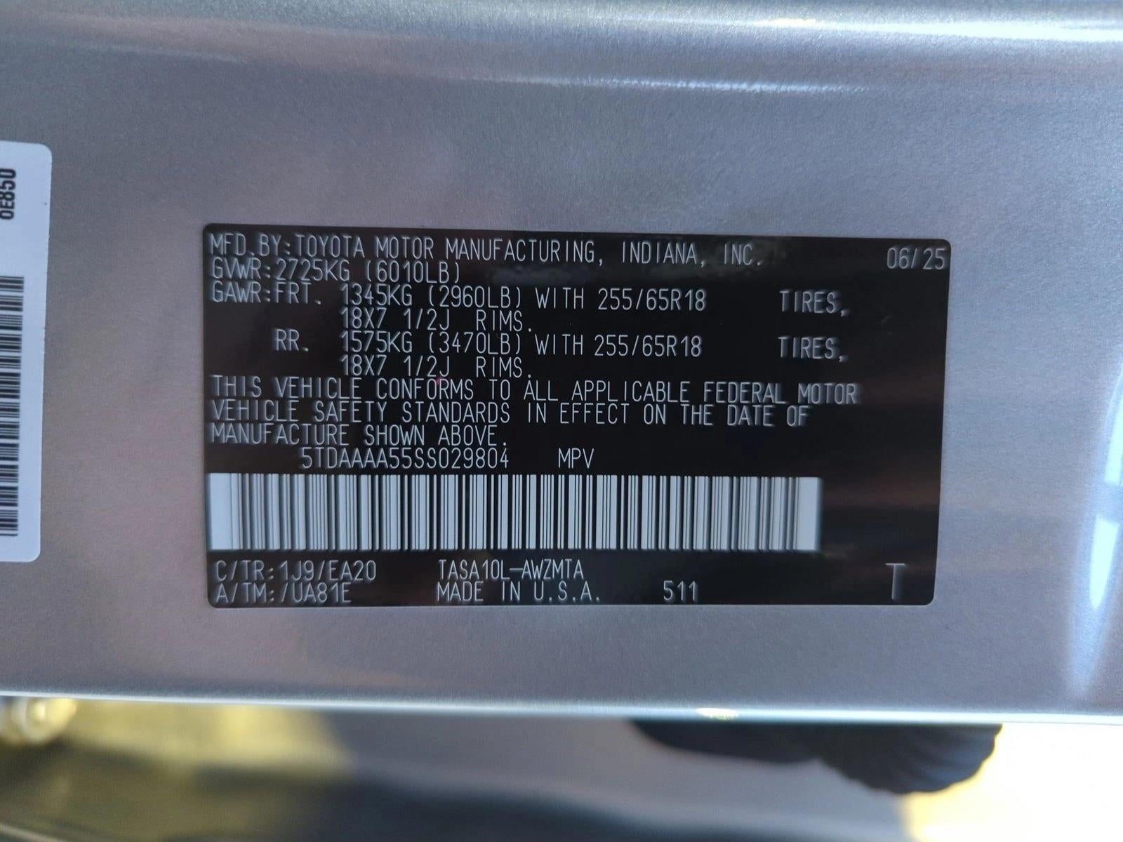 2025 Toyota Grand Highlander XLE FWD (Natl)