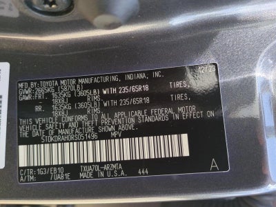 2024 Toyota Highlander XLE FWD (Natl)
