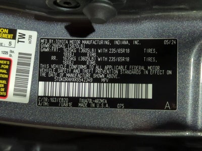 2024 Toyota Highlander XLE FWD (Natl)