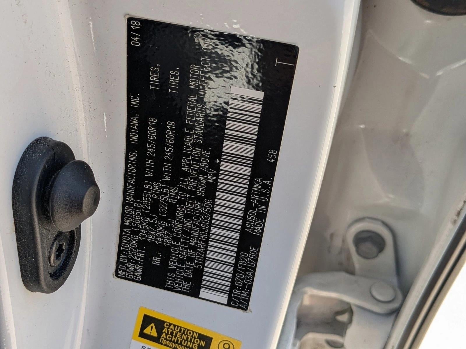 2018 Toyota Highlander LE I4 FWD (Natl)