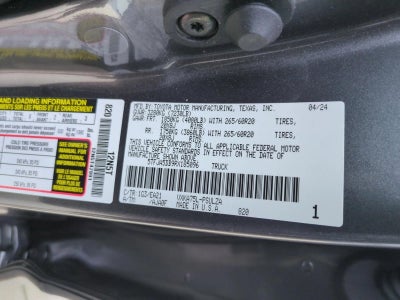 2024 Toyota Tundra 4WD 4WD Limited CrewMax 5.5' Bed (Natl)