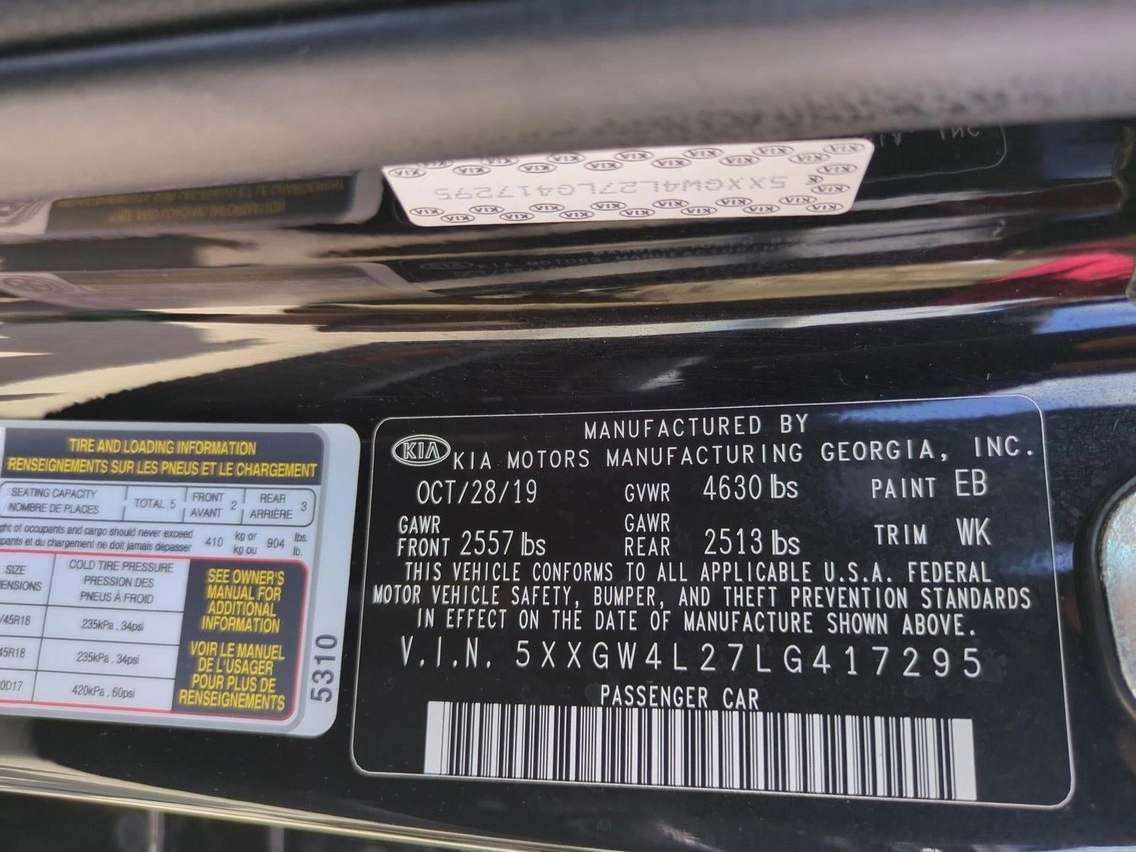 2020 Kia Optima SX Auto
