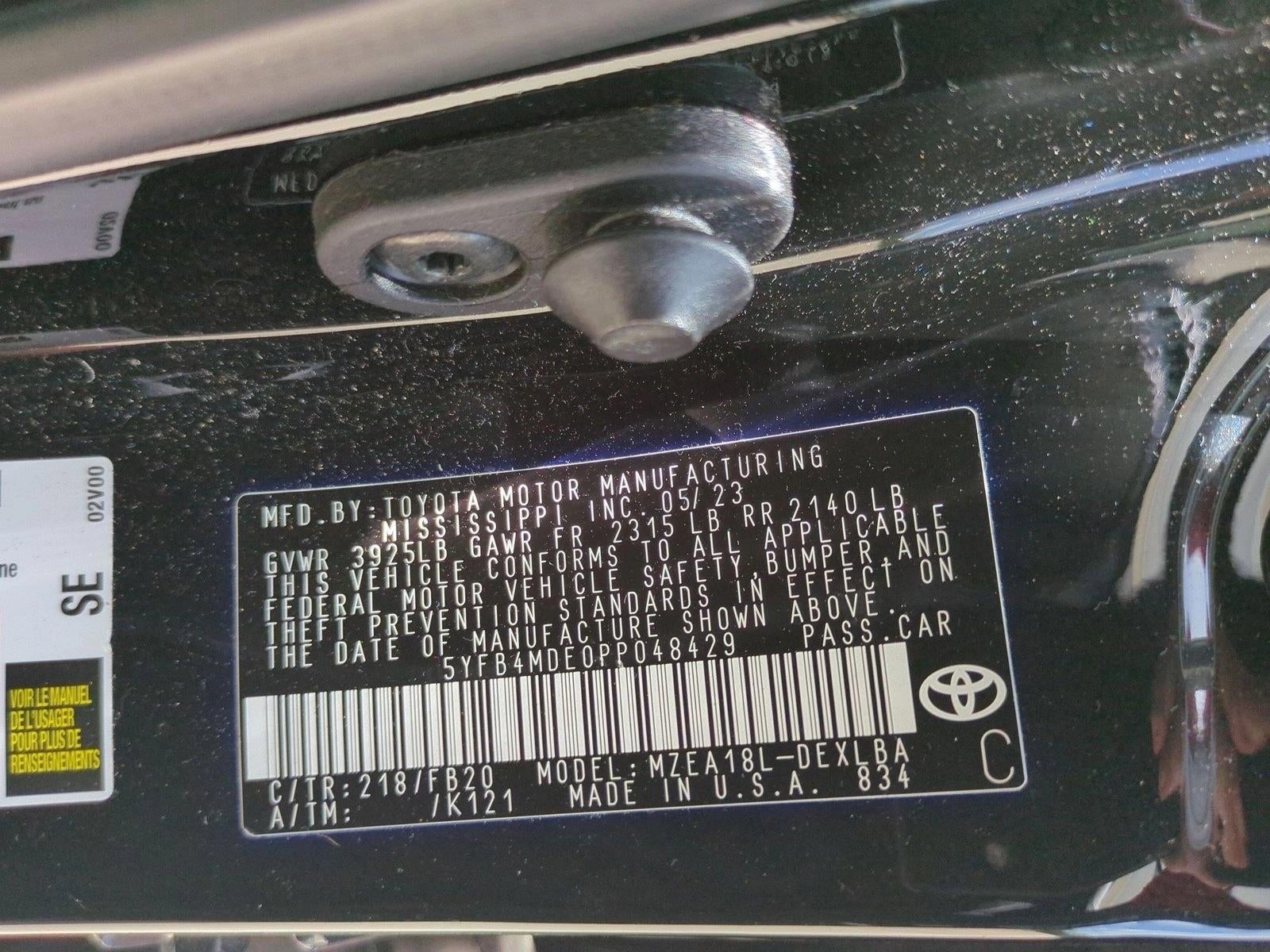 2023 Toyota Corolla LE CVT (Natl)
