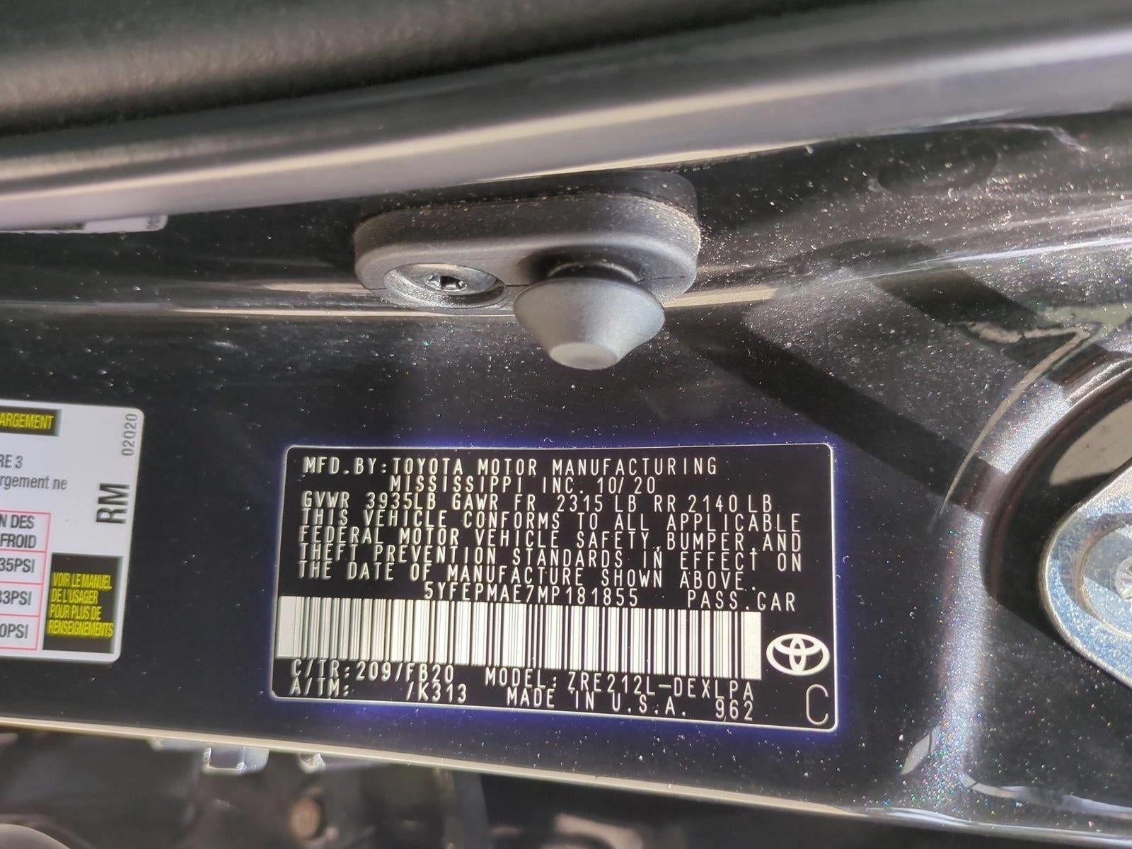 2021 Toyota Corolla LE CVT (Natl)