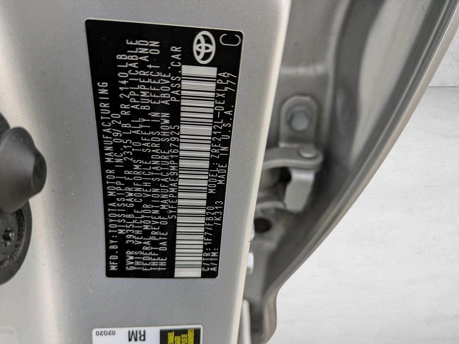 2021 Toyota Corolla LE CVT (Natl)