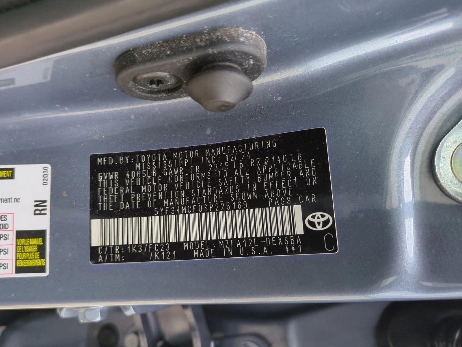 2025 Toyota Corolla SE CVT (Natl)