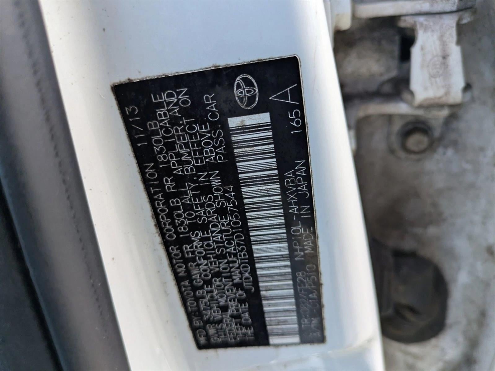 2013 Toyota Prius c 5dr HB One (Natl)