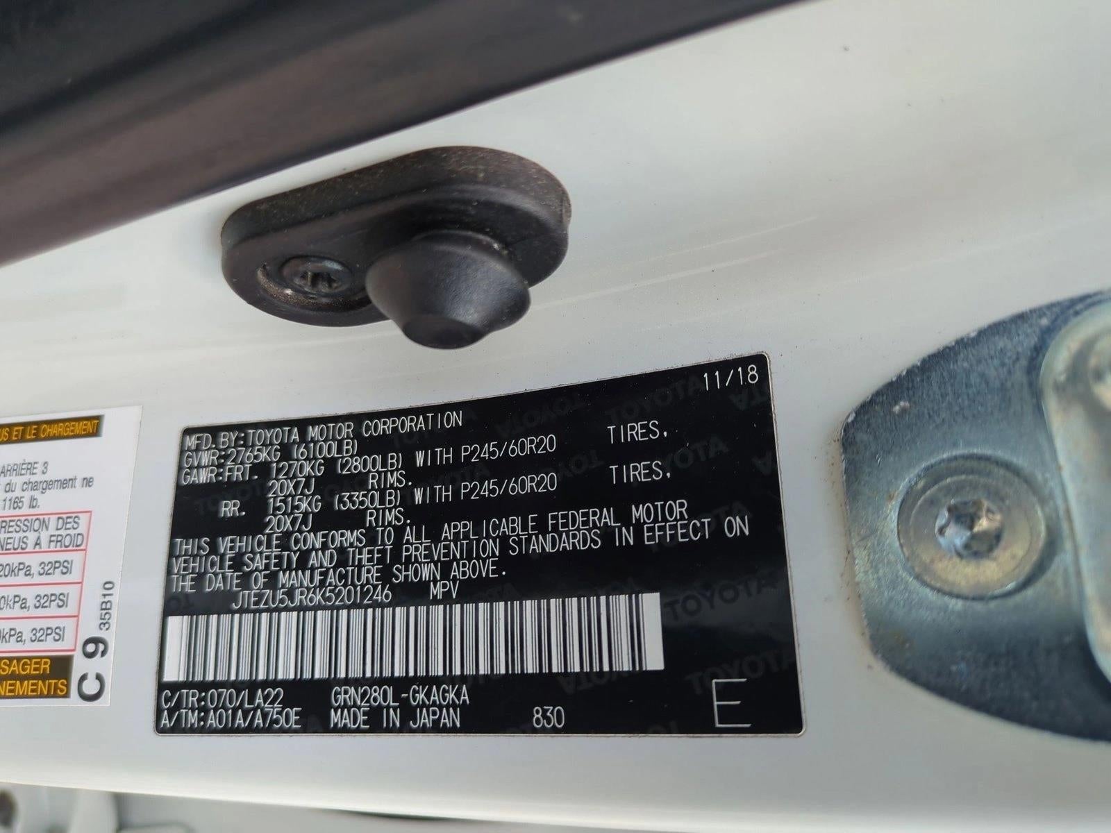 2019 Toyota 4Runner Limited 2WD (Natl)