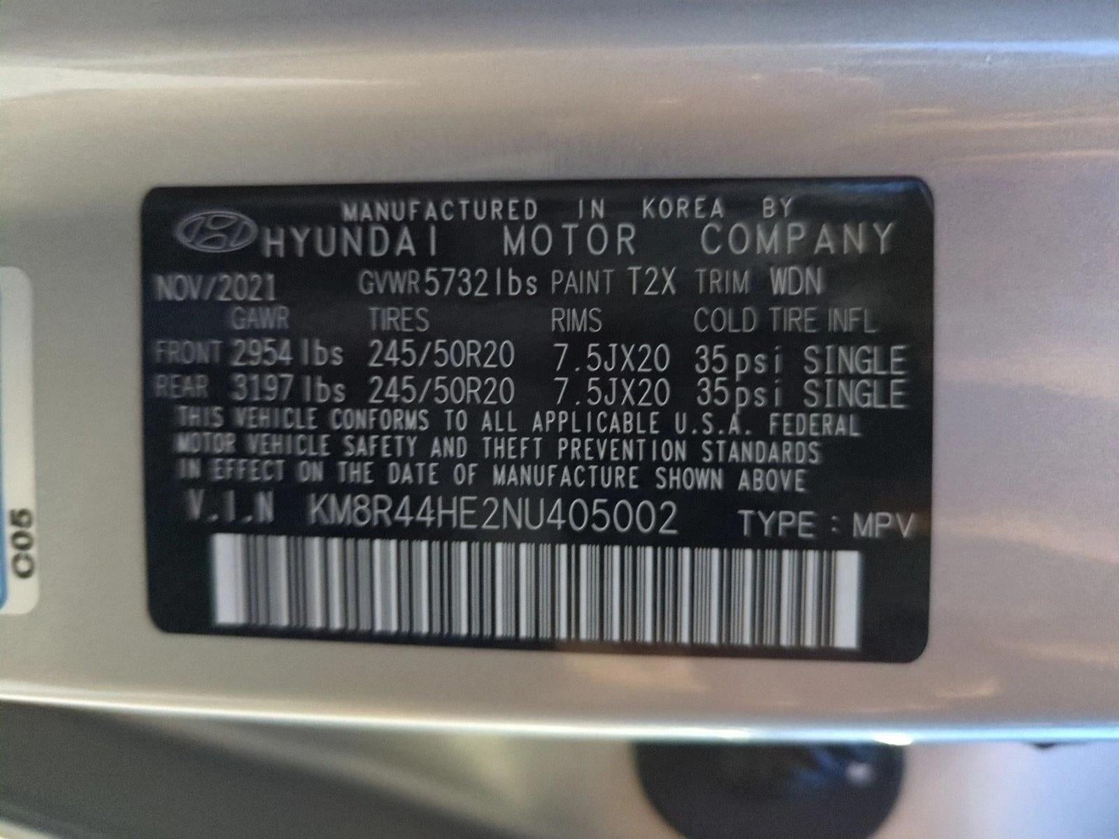 2022 Hyundai PALISADE SEL FWD