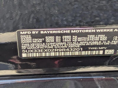 2024 BMW X6 xDrive40i Sports Activity Coupe