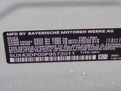 2023 BMW X3 sDrive30i Sports Activity Vehicle