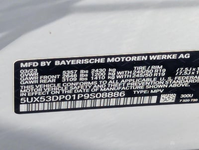 2023 BMW X3 xDrive30i Sports Activity Vehicle