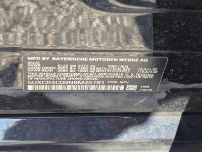 2022 BMW X5 sDrive40i Sports Activity Vehicle