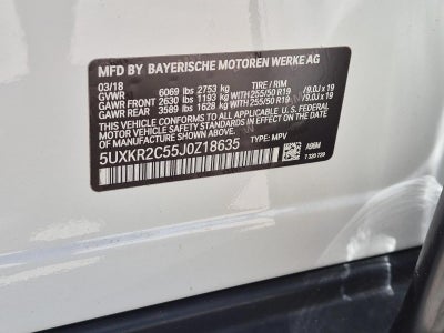 2018 BMW X5 sDrive35i Sports Activity Vehicle