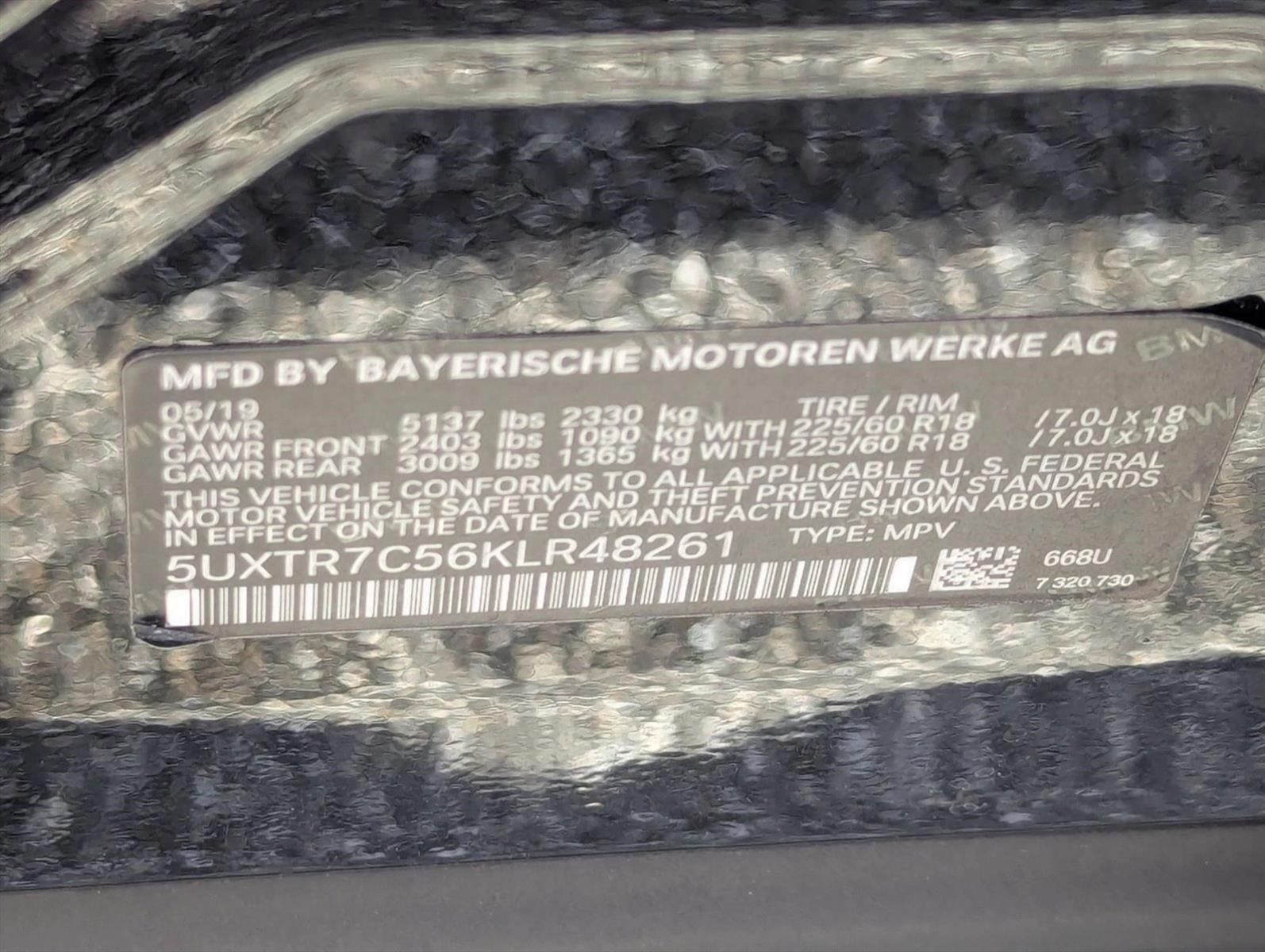 2019 BMW X3 sDrive30i Sports Activity Vehicle