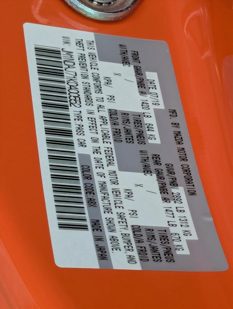 2019 Mazda Mazda MX-5 Miata RF 30th Anniversary Auto