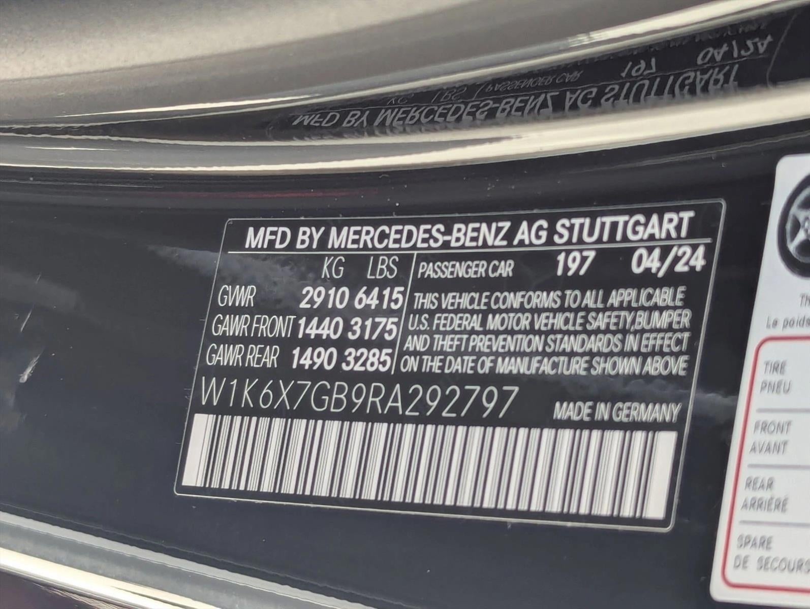 2024 Mercedes-Benz S-Class Maybach S 580 4MATIC® Sedan