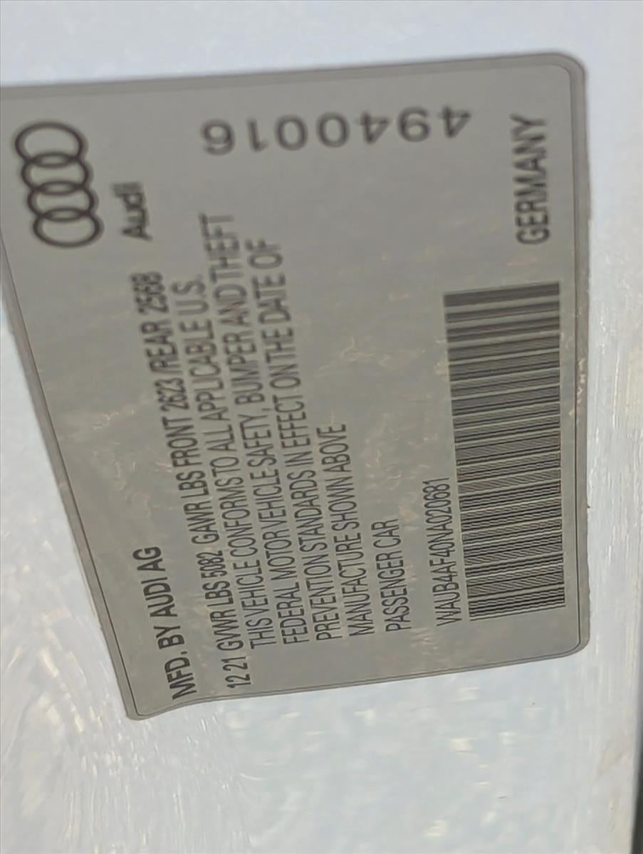 2022 Audi S4 Sedan Premium Plus 3.0 TFSI quattro