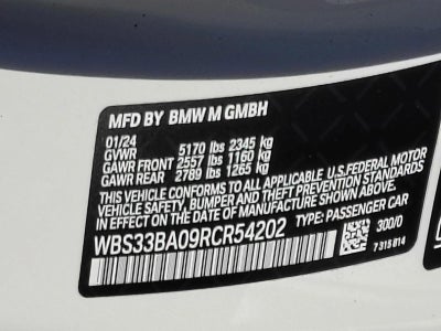 2024 BMW M4 M4 Competition xDrive Convertible