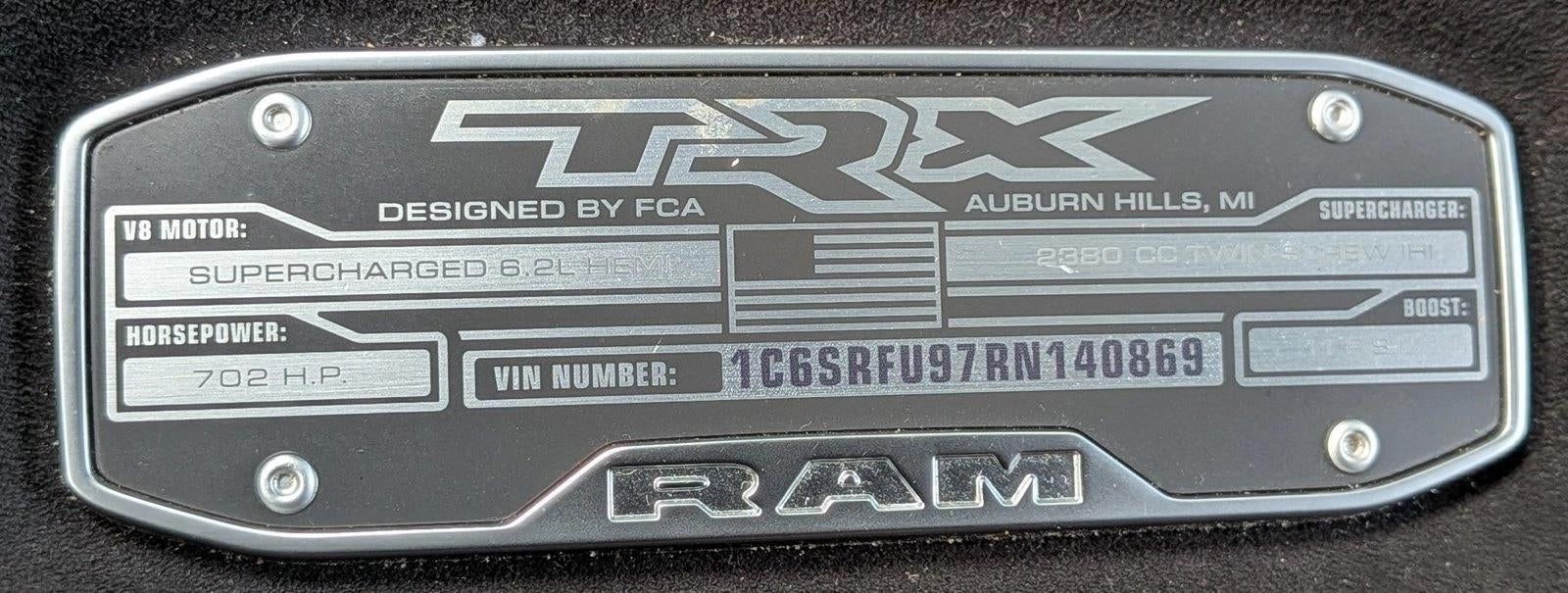 2024 RAM 1500 TRX 4x4 Crew Cab 5'7" Box