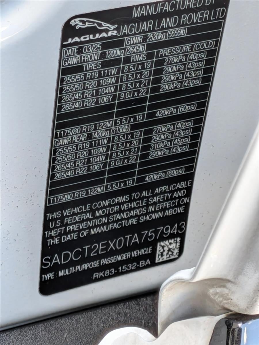 2026 Jaguar F-PACE R-Dynamic S P250 AWD