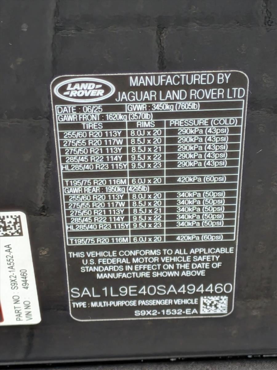 2025 Land Rover Range Rover Sport P460 PHEV Dynamic SE