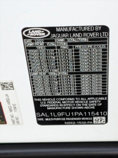 2023 Land Rover Range Rover Sport P400 SE Dynamic