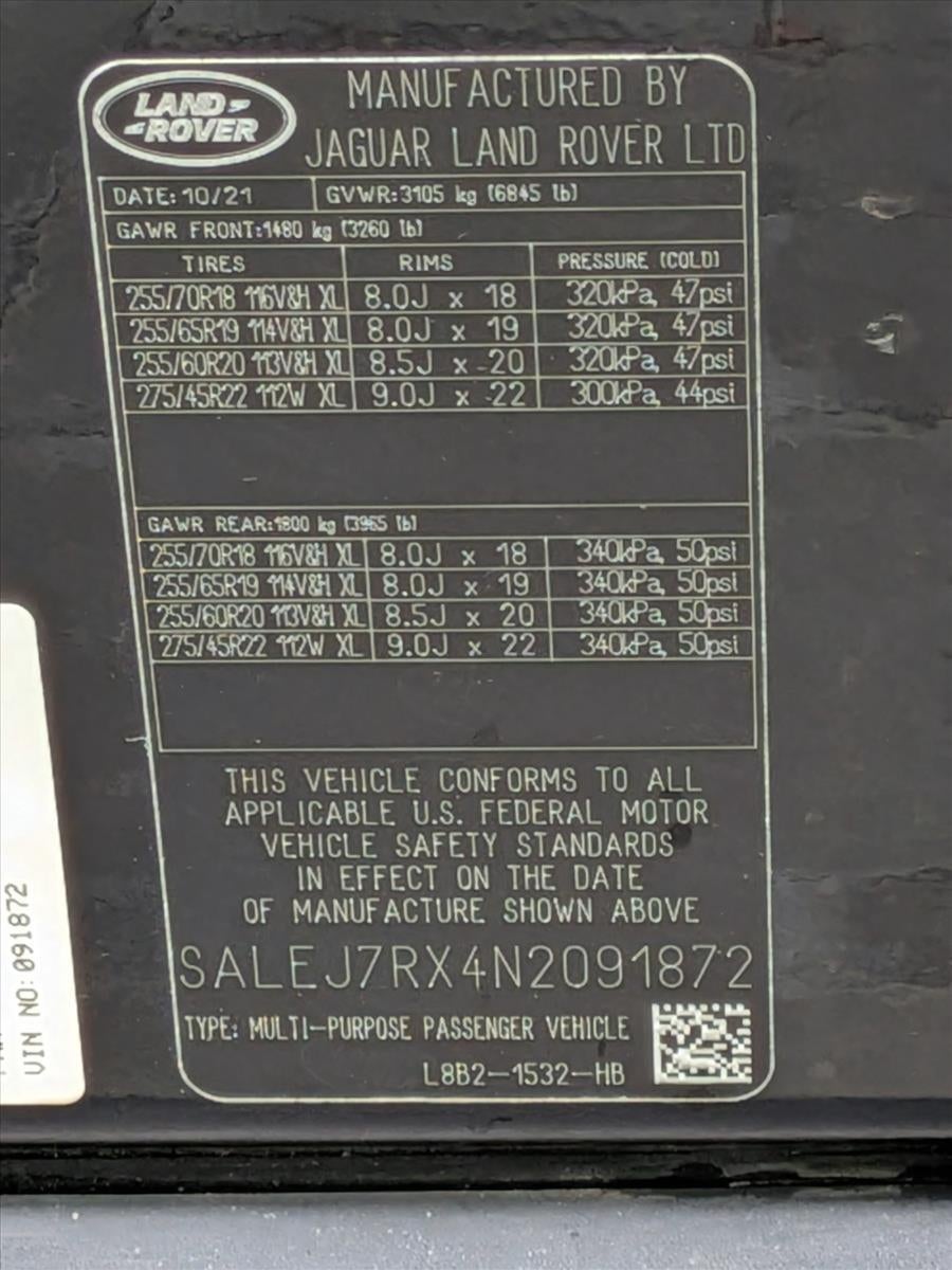 2022 Land Rover Defender 110 S AWD