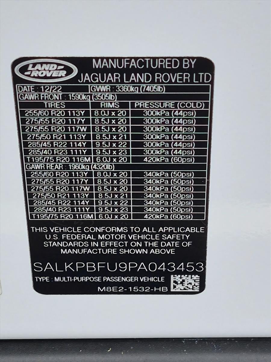 2023 Land Rover Range Rover P400 SE LWB 7 Seat