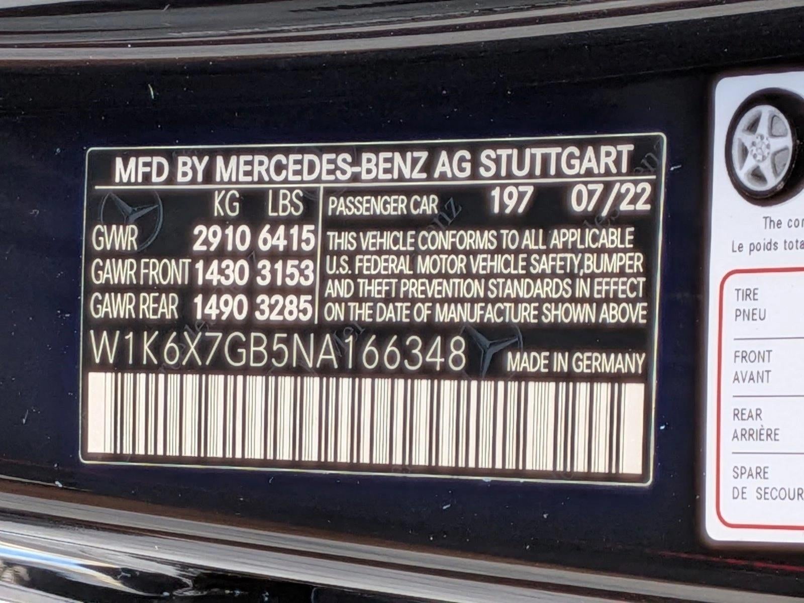 2022 Mercedes-Benz S-Class Maybach S 580 4MATIC® Sedan