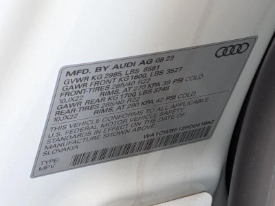 2023 Audi SQ8 Prestige 4.0 TFSI quattro