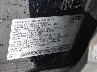 2022 Audi Q7 Premium Plus 45 TFSI quattro
