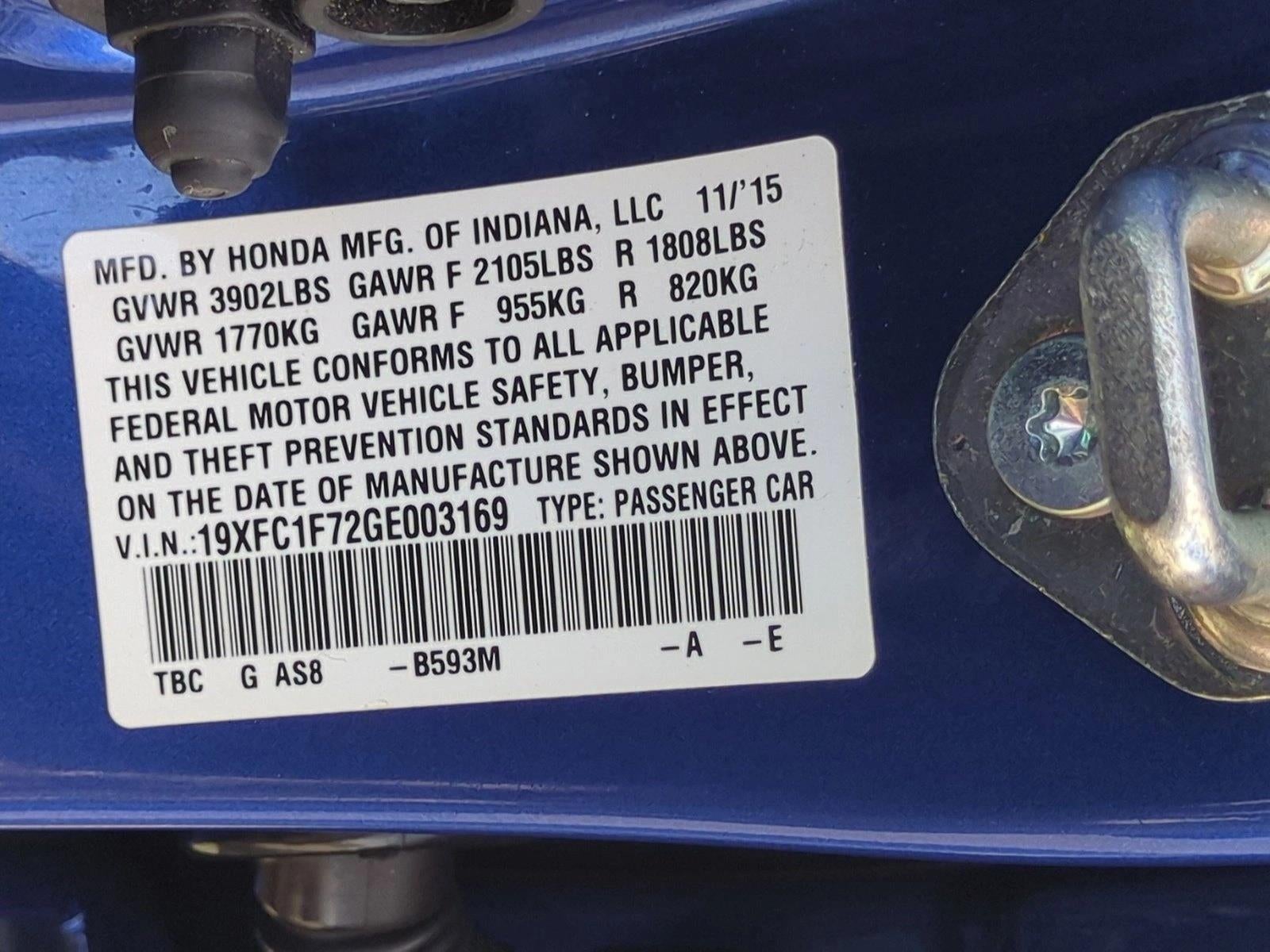 2016 Honda Civic Sedan EX-L CVT
