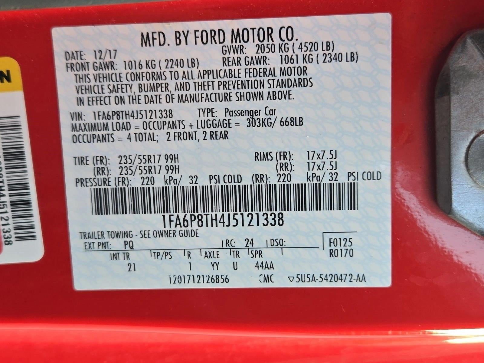 2018 Ford Mustang EcoBoost Fastback