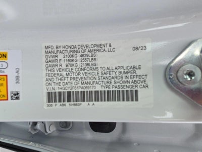 2023 Honda Accord Hybrid EX-L Sedan