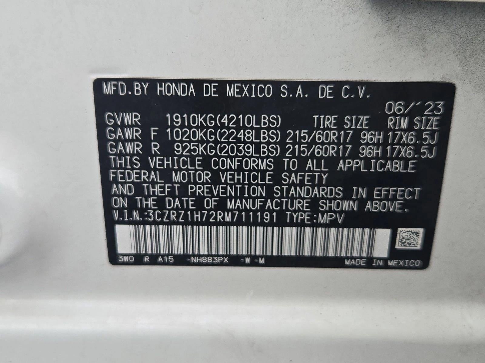 2024 Honda HR-V EX-L 2WD CVT w/o BSI