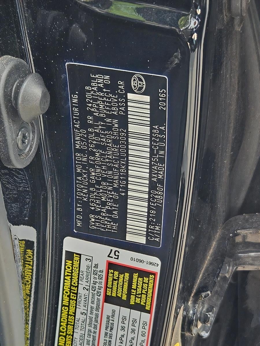 2020 Toyota Camry SE Nightshade Auto AWD (Natl)